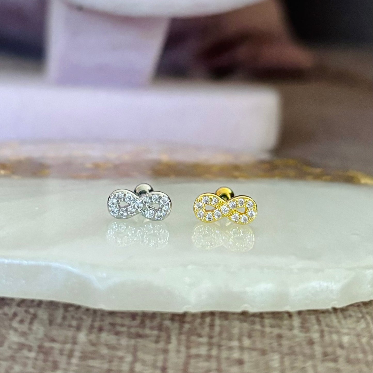 Piercing Infinto Plateado