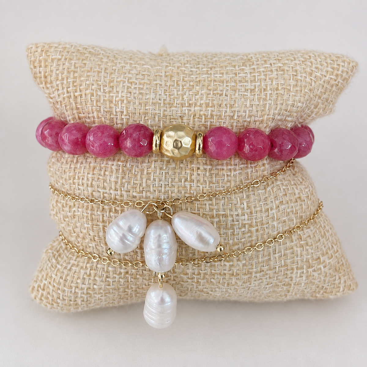 Pulsera Cuarzo Rosa, vista adicional 2