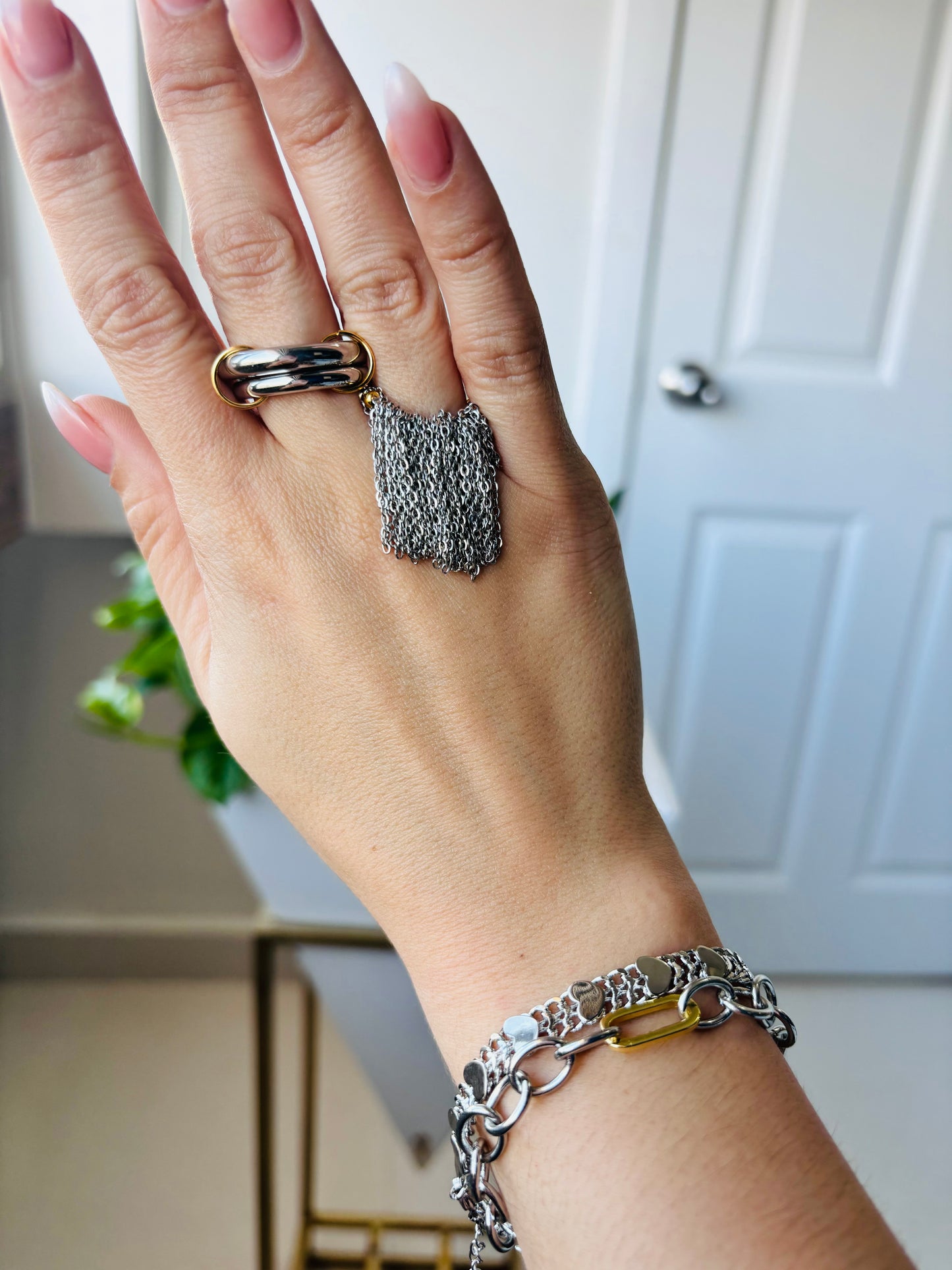 Pulsera Prisma Plateada