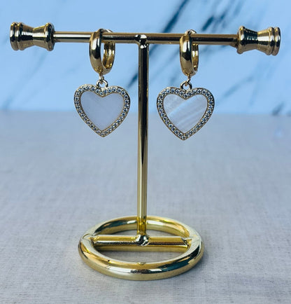 Aretes de chapa de oro 18 k elegantes y duraderos, joyería fina resistente al agua. Mayoreo.