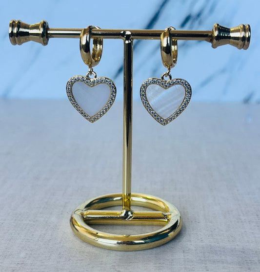 Aretes de chapa de oro 18 k elegantes y duraderos, joyería fina resistente al agua. Mayoreo.