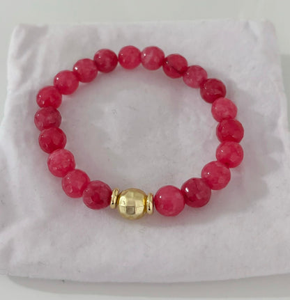 Pulsera Piedra Rosa