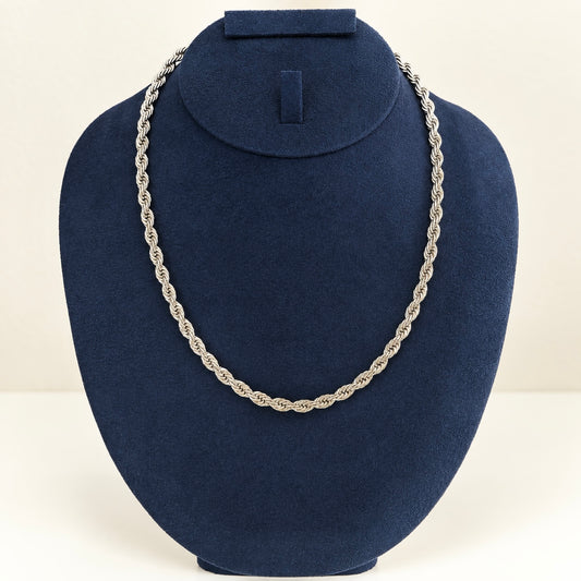 Cadena Trenza Plata