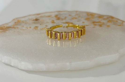 Anillo brillo rosa