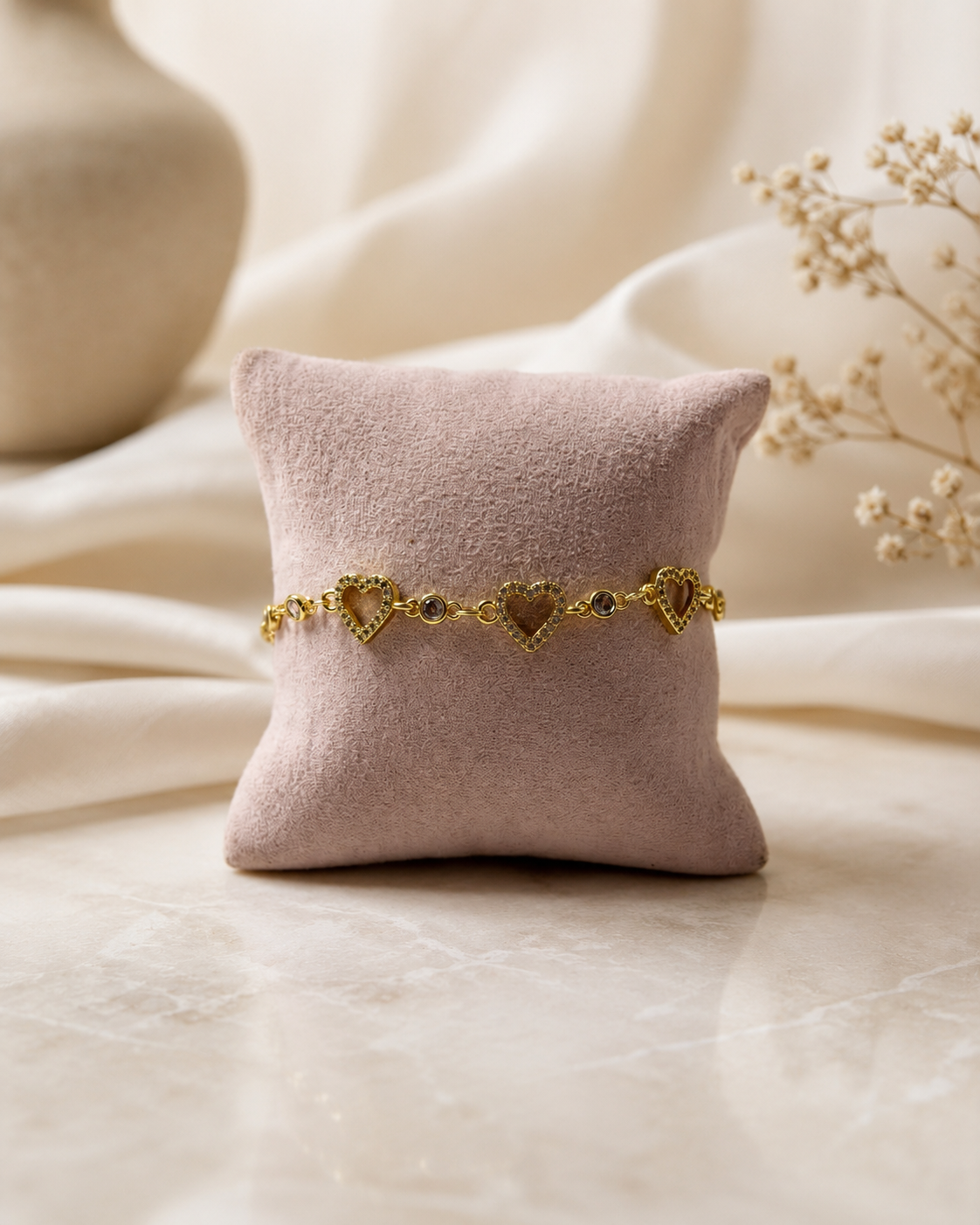 BRAZALETE CONTORNO DE CORAZON