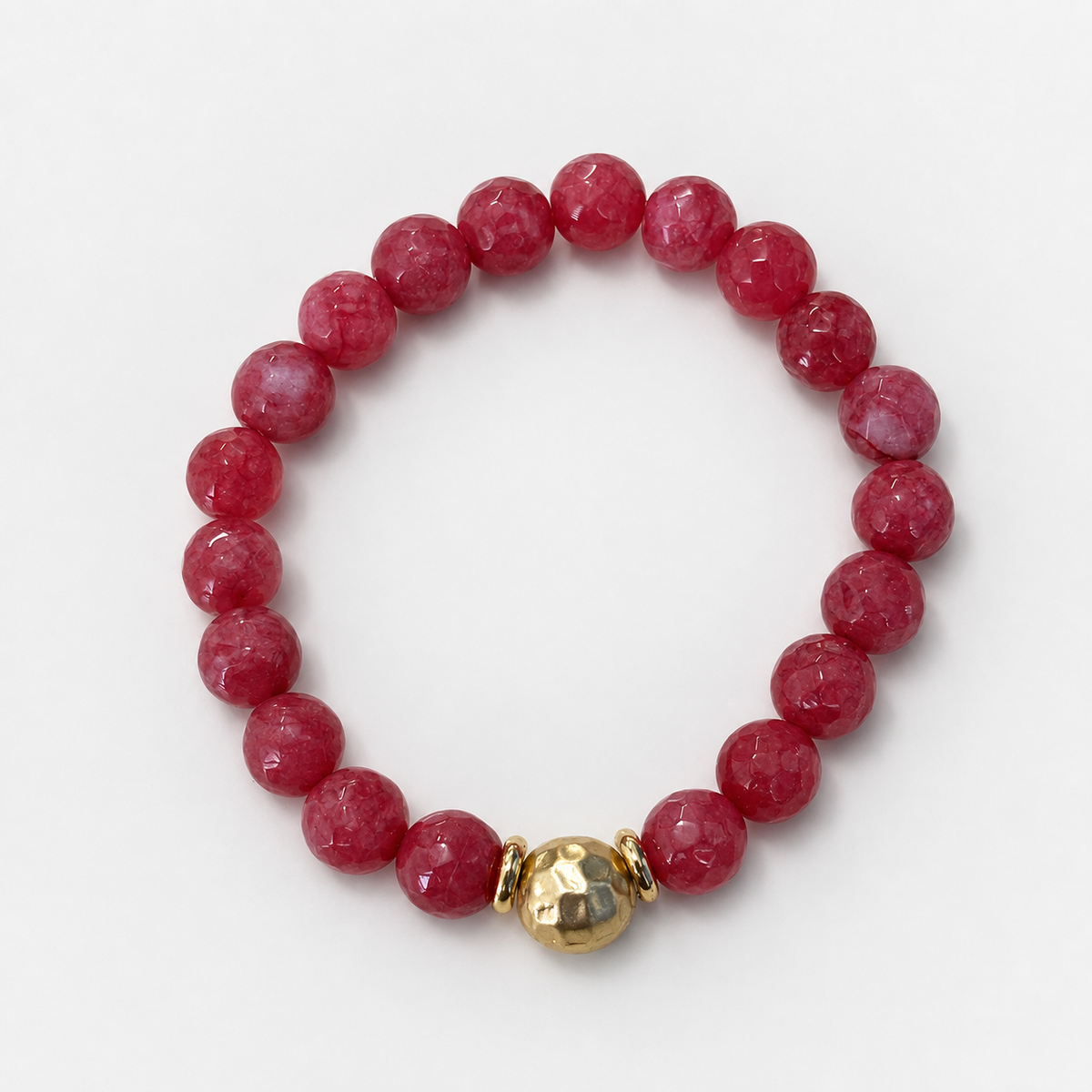Pulsera Cuarzo Rosa, vista principal