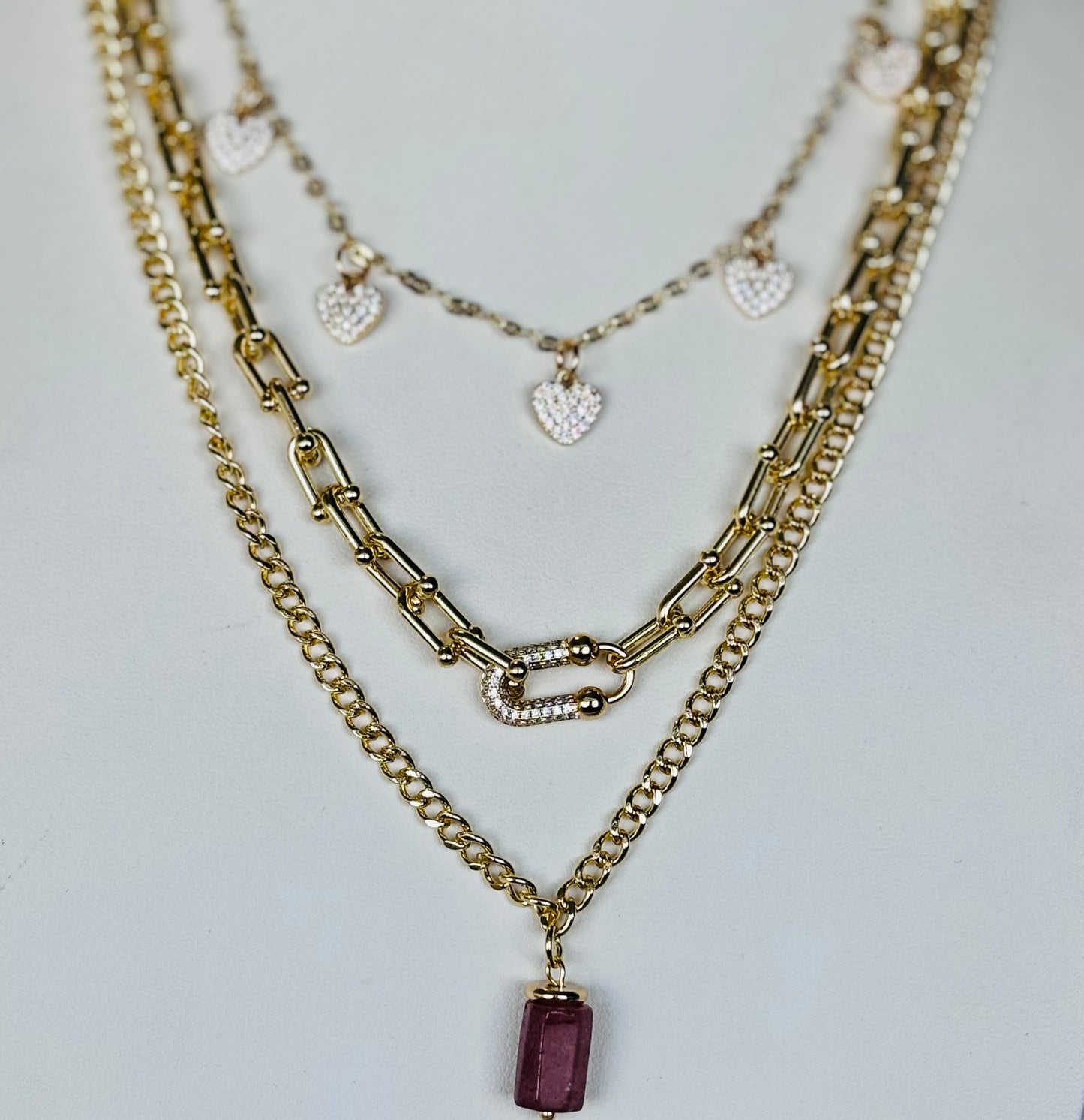 Collar Cuarzo Rosa