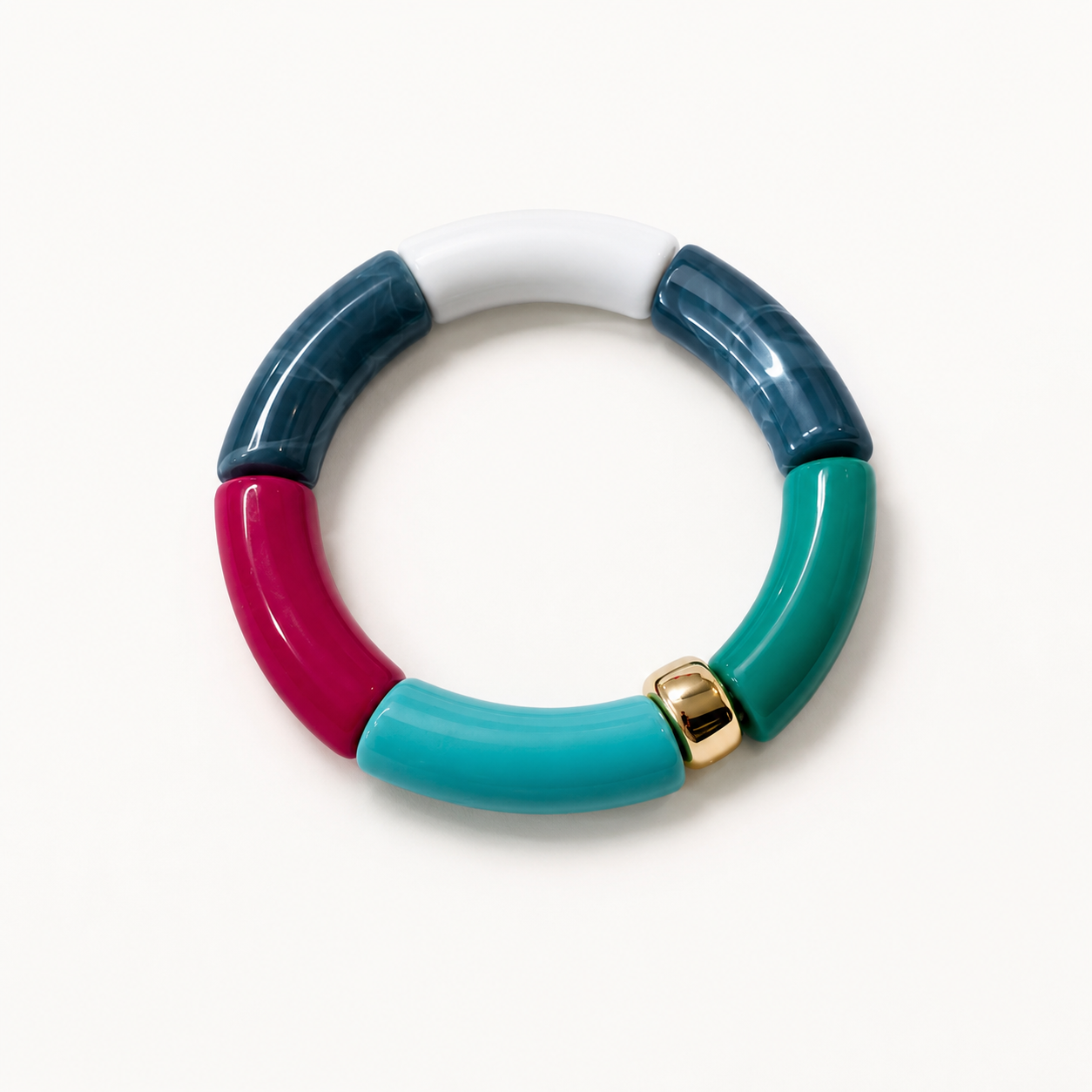 Pulsera de acrílico para joyería de mayoreo, accesorio moderno, ligero y fácil de combinar para reventa.