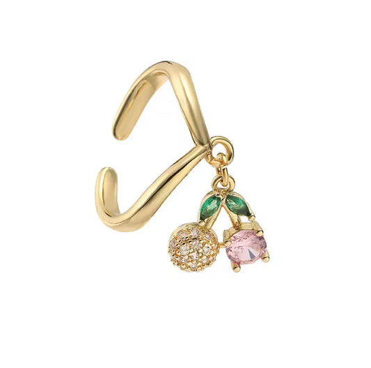 Anillo con piedras decorativas, diseño femenino con color y textura para joyería de mayoreo.
