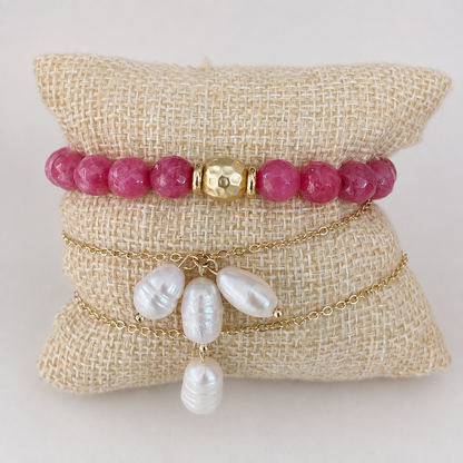 Pulsera Cuarzo Rosa, vista adicional 2