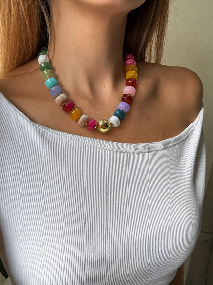 Set Color Pop – Collar y Pulsera Multicolor