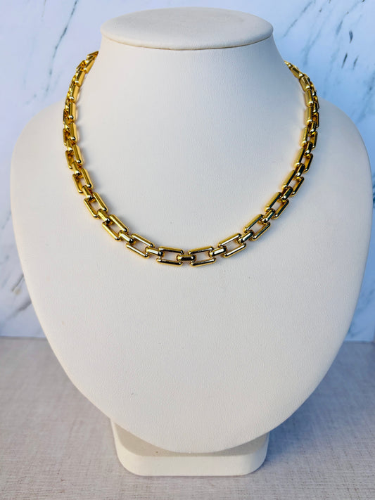 Collar dorado de chapa de oro 18K para venta de joyería al mayoreo