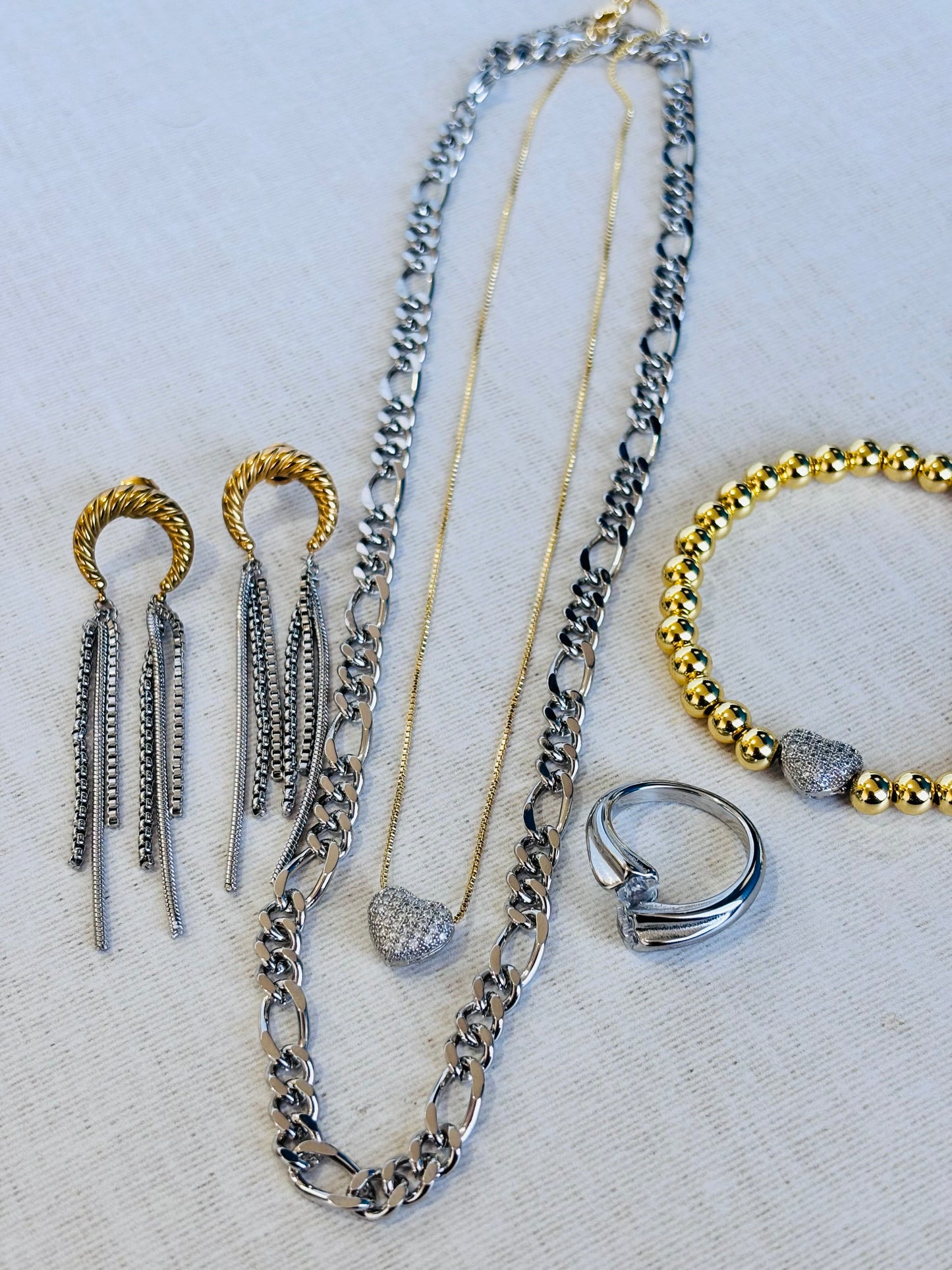 PULSERA SILVER HEART