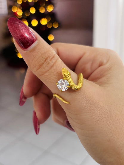 Anillo Serpiente Crystal