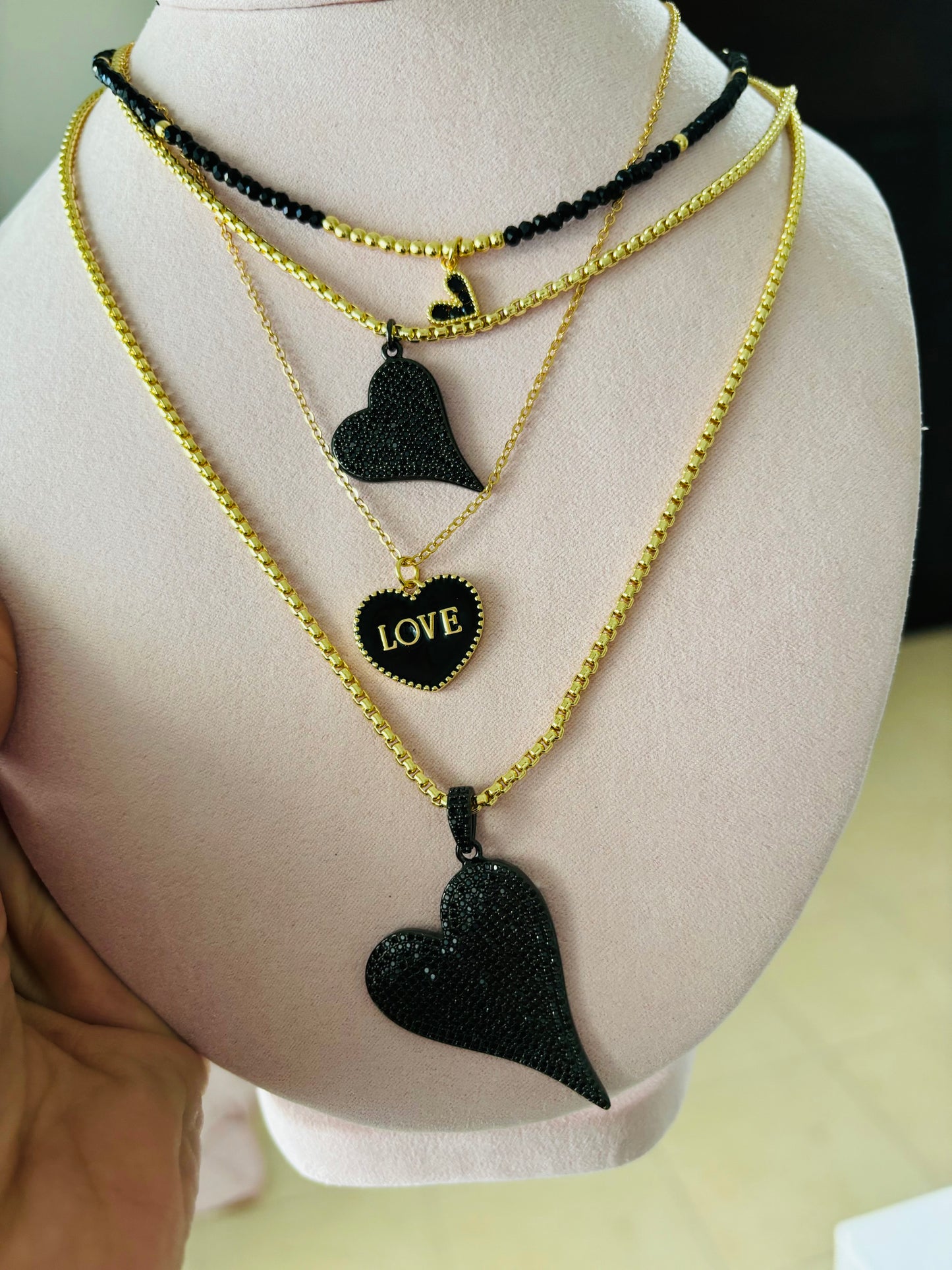 CHOCKER CORAZÓN NEGRO