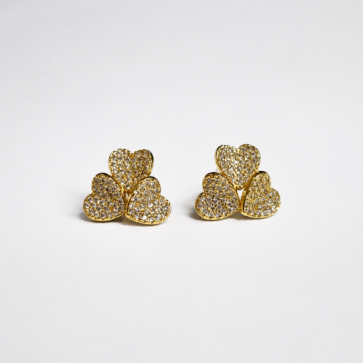 Broquel Clover Heart Gold