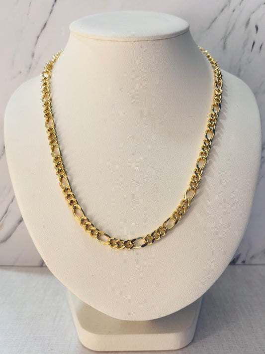 CADENA TIPO CARTIER CHAPA DE ORO 18 KILATES AL MAYOREO