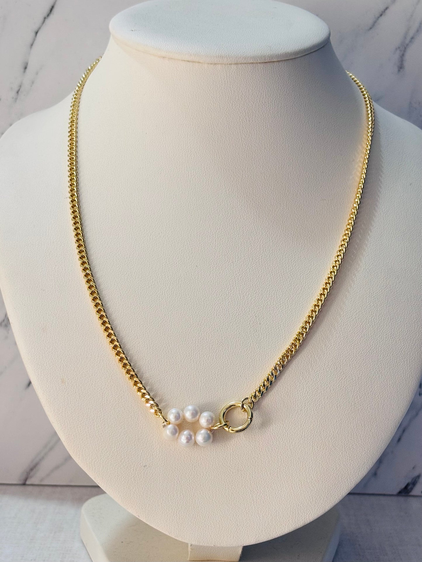 Collar chapa de oro, 18 kilates, mayoreo.