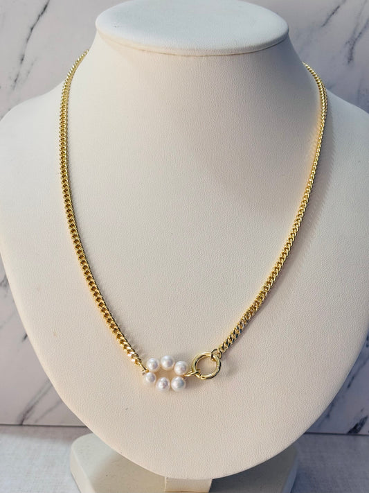 Collar chapa de oro, 18 kilates, mayoreo.