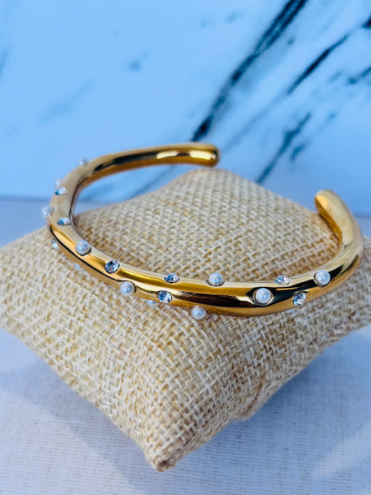 BRAZALETE CHAPA DE ORO 18K MAYOREO