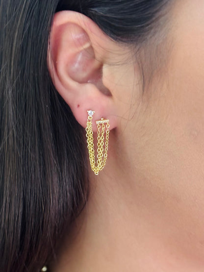 PIERCING CHAPA DE ORO MAYOREO