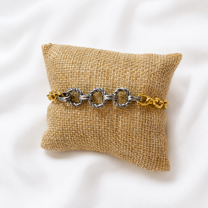 Pulsera de chapa de oro dorada para joyería de mayoreo